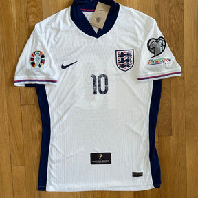 England EURO 2024 Home #10 BELINGHAM Nike Player Version Soccer Jersey LARGE