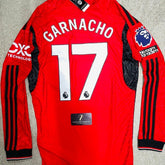 Manchester United 23-24 Adidas Home Player Version Soccer Jersey #17 GARNACHO L
