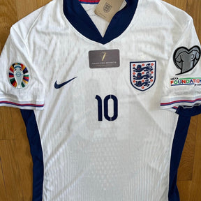 England EURO 2024 Home #10 BELINGHAM Nike Player Version Soccer Jersey LARGE