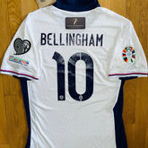 England EURO 2024 Home #10 BELINGHAM Nike Player Version Soccer Jersey LARGE