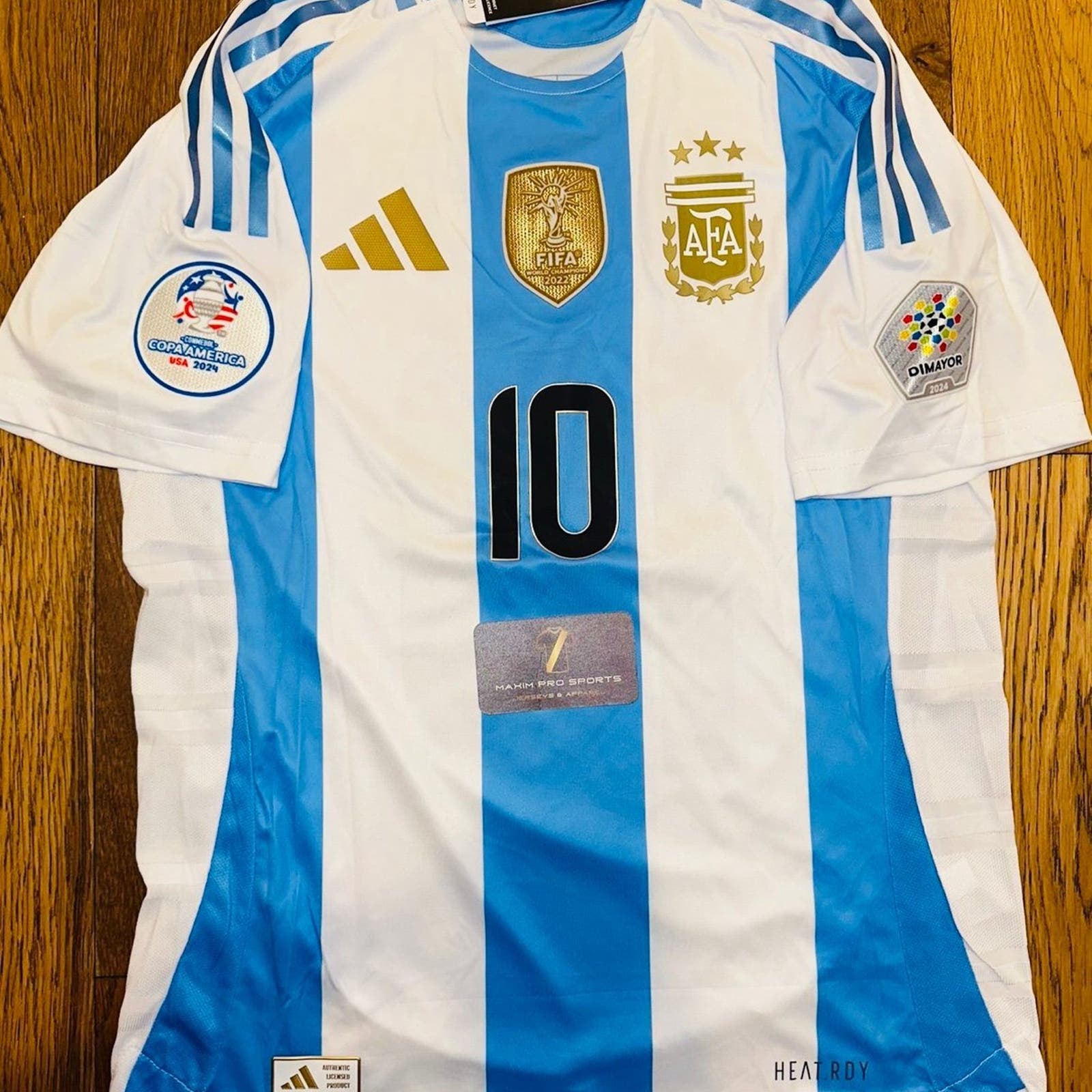 Argentina 2024 Concacaf NEW Adidas #10 MESSI Soccer Kit Jersey + Shorts - PV L