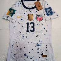 USWNT 2023 Nike Womens World Cup #13 MORGAN Home White USA Soccer Jersey XL